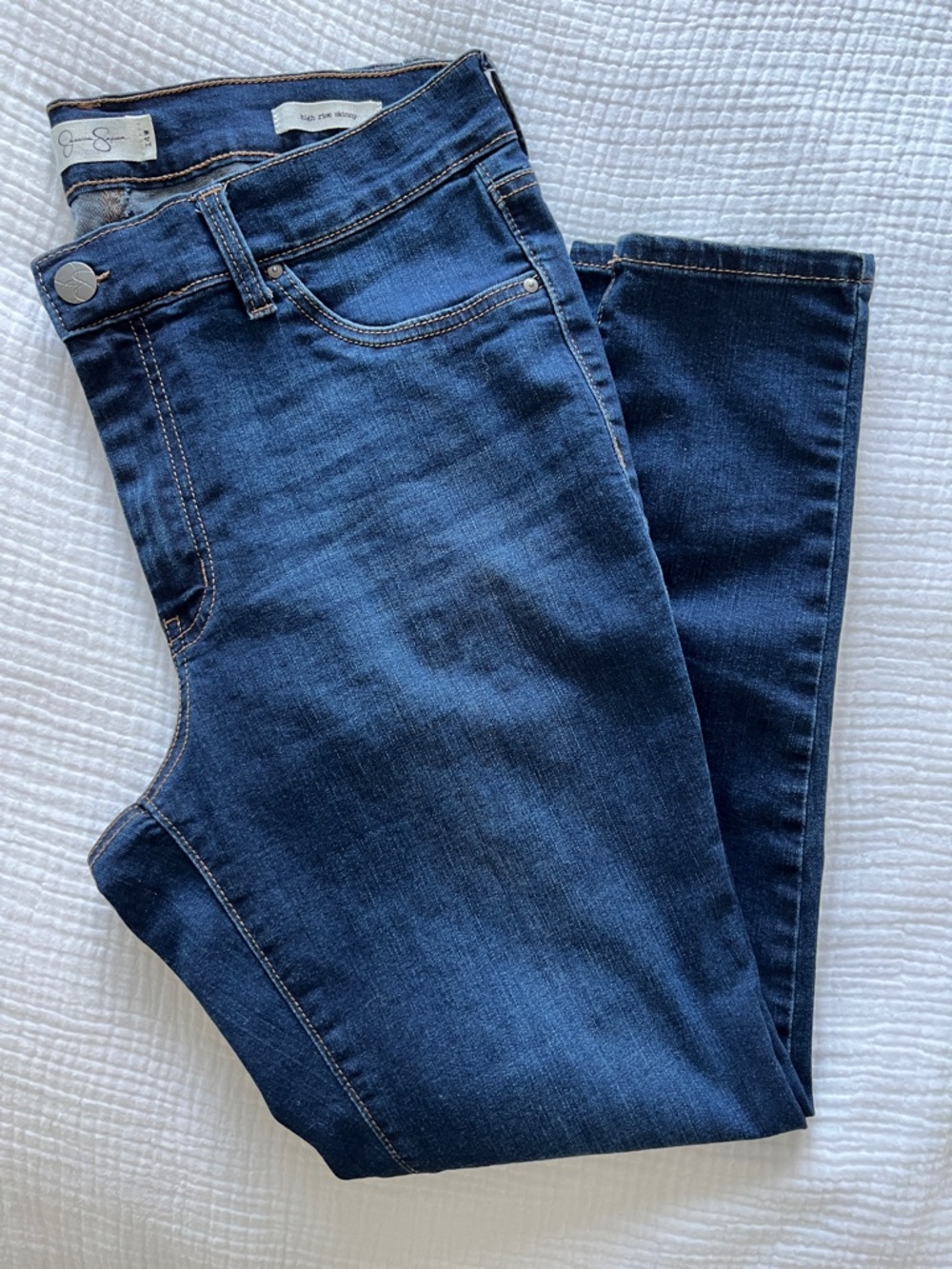 LIKE NEW• Jessica Simpson High Rise Skinny Jeans in Indigo Blue • Women’s 14W